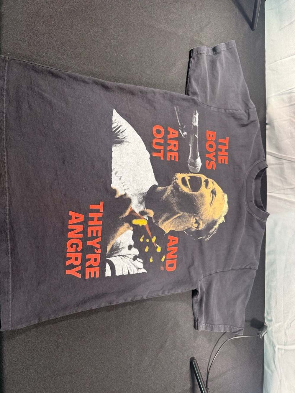 Zach Bryan The Boys Are Out And They're Angry Tour T-Shirt Medium Black Cotton